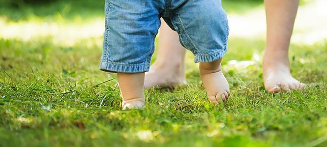 first walk of baby